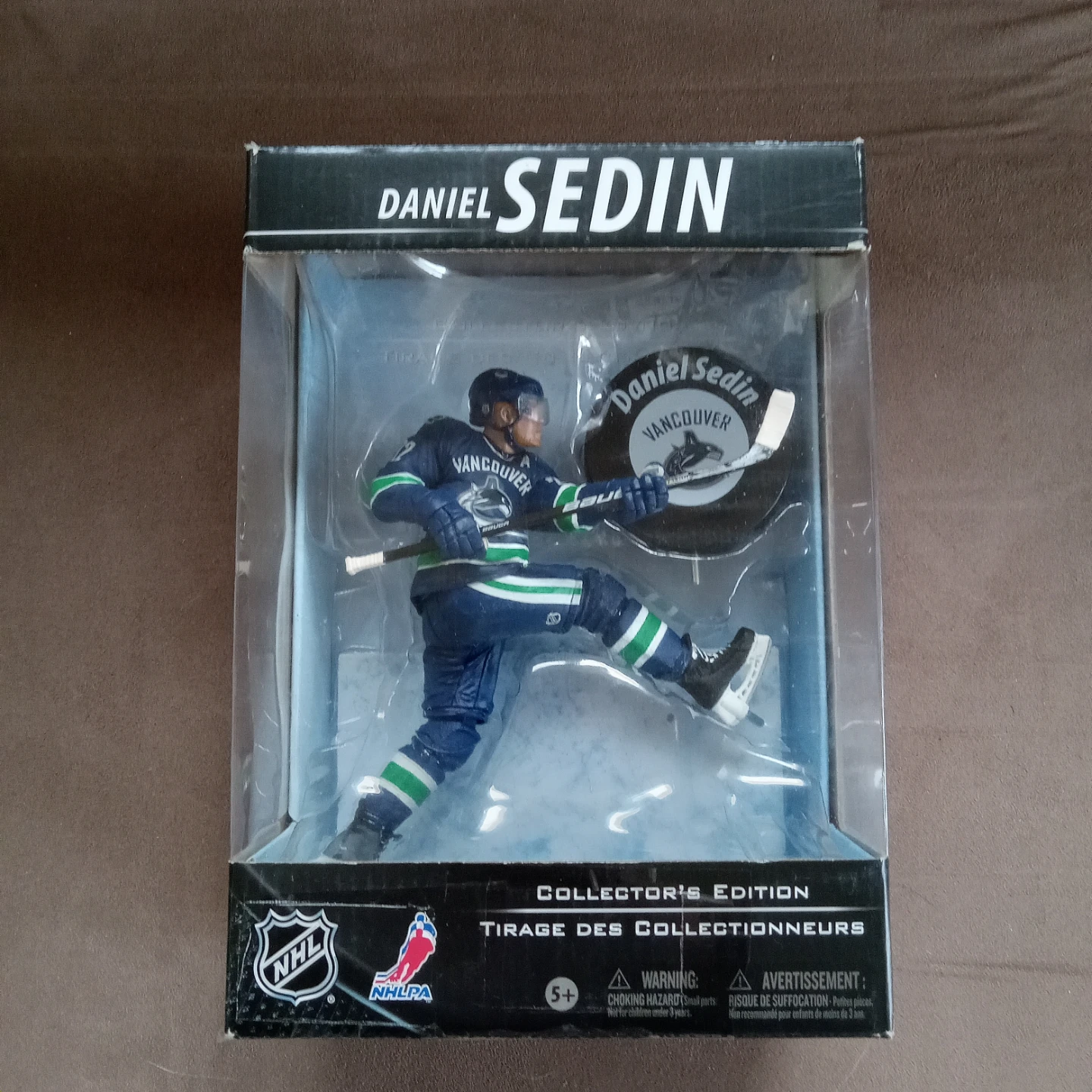 Sealed in box McFarlane Daniel Sedin Vancouver Canucks figure