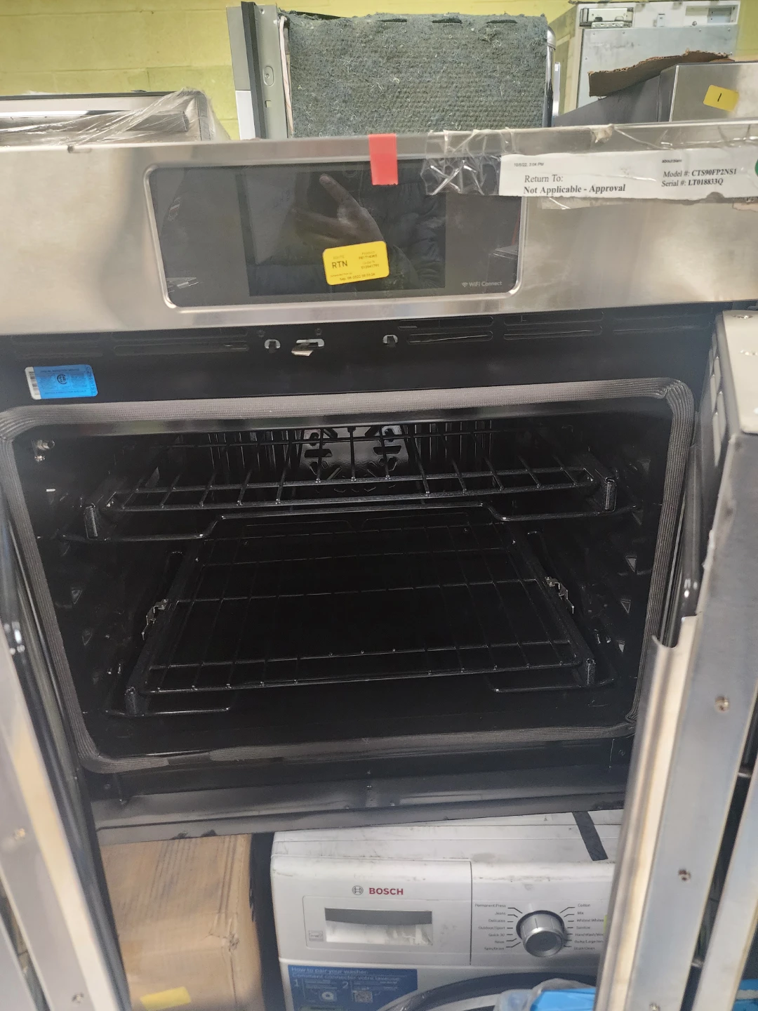 Cafe Stainless Steel Double Wall Oven - photo 2