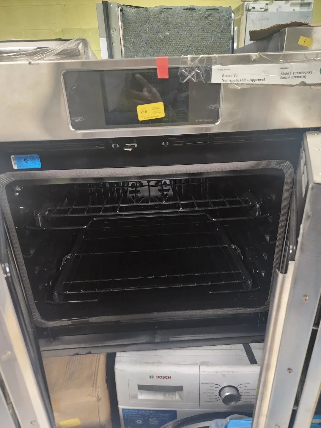 Cafe Stainless Steel Double Wall Oven - photo 2