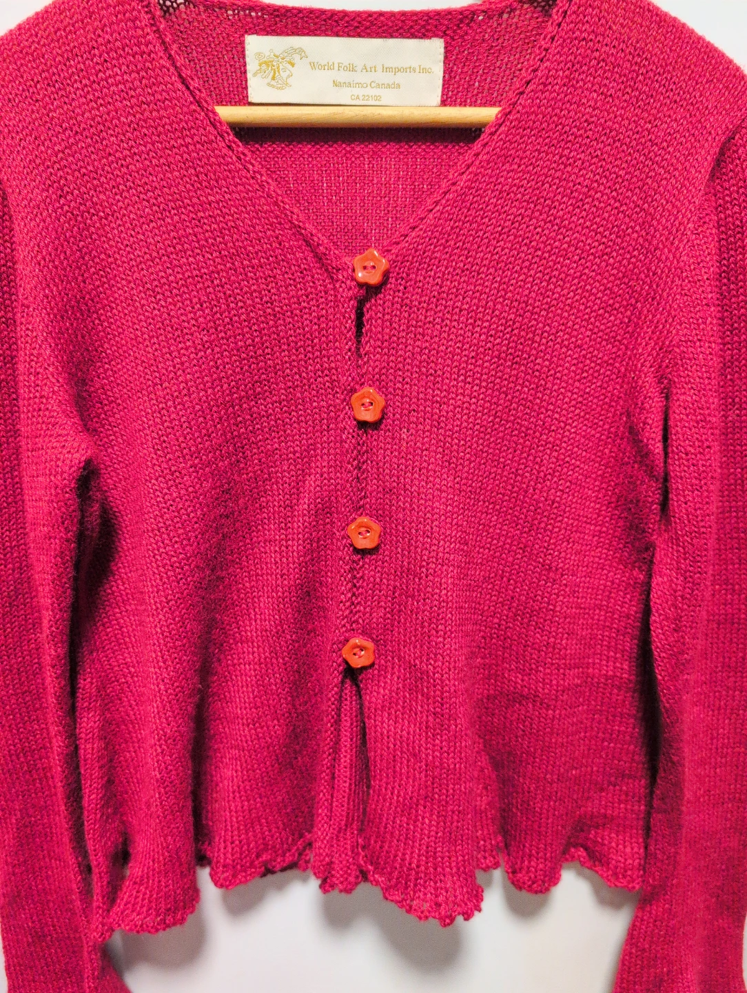 World Folk Art Imports Inc. Pink Button-Up Cardigan - photo 2