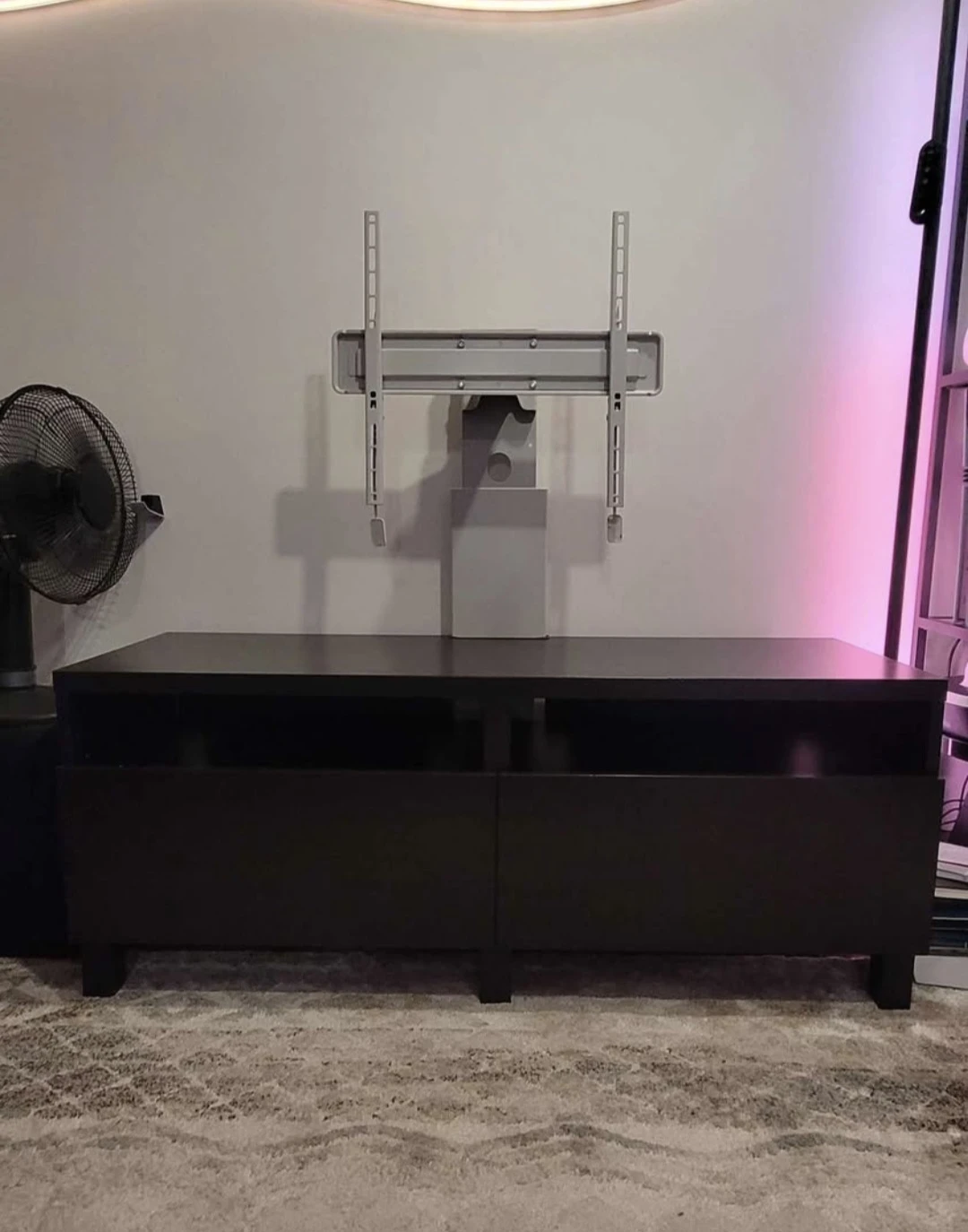 Dark Wood TV Stand with Mount - photo 3