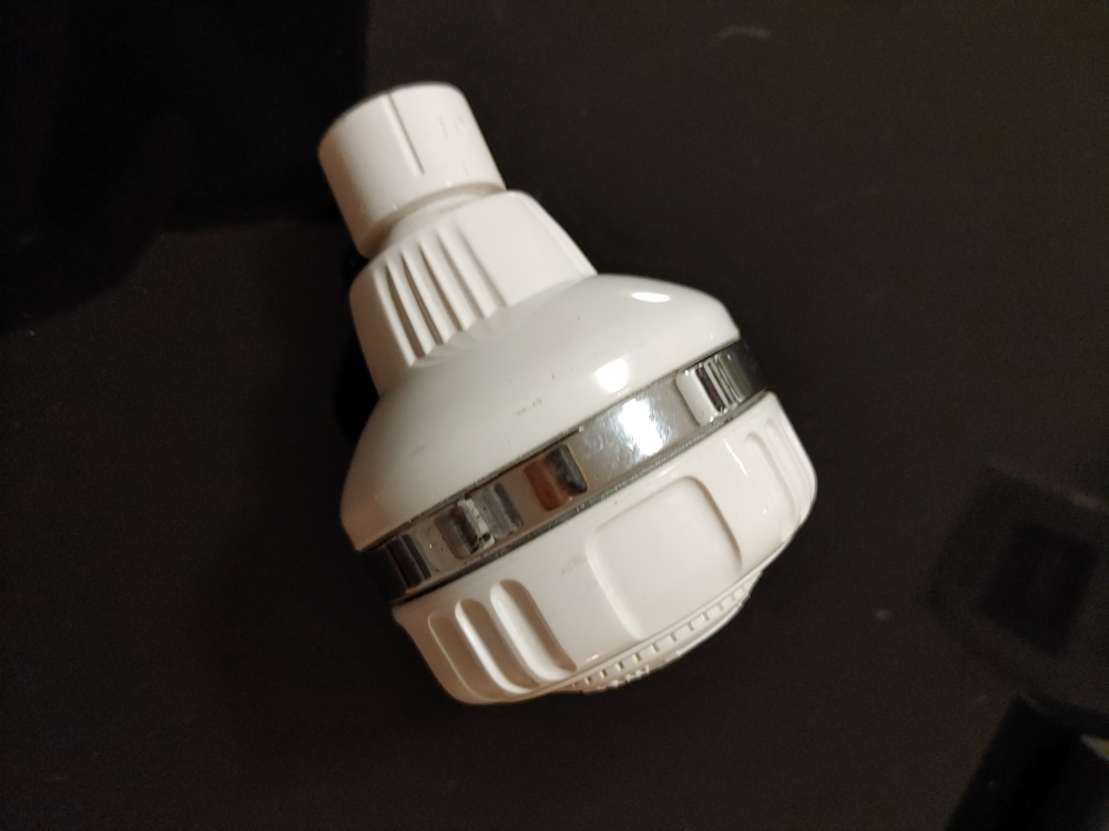 White 3-Setting Shower Head