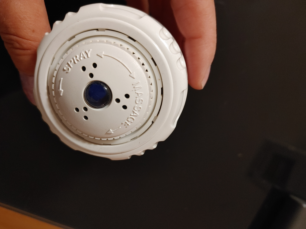 White 3-Setting Shower Head - photo 2