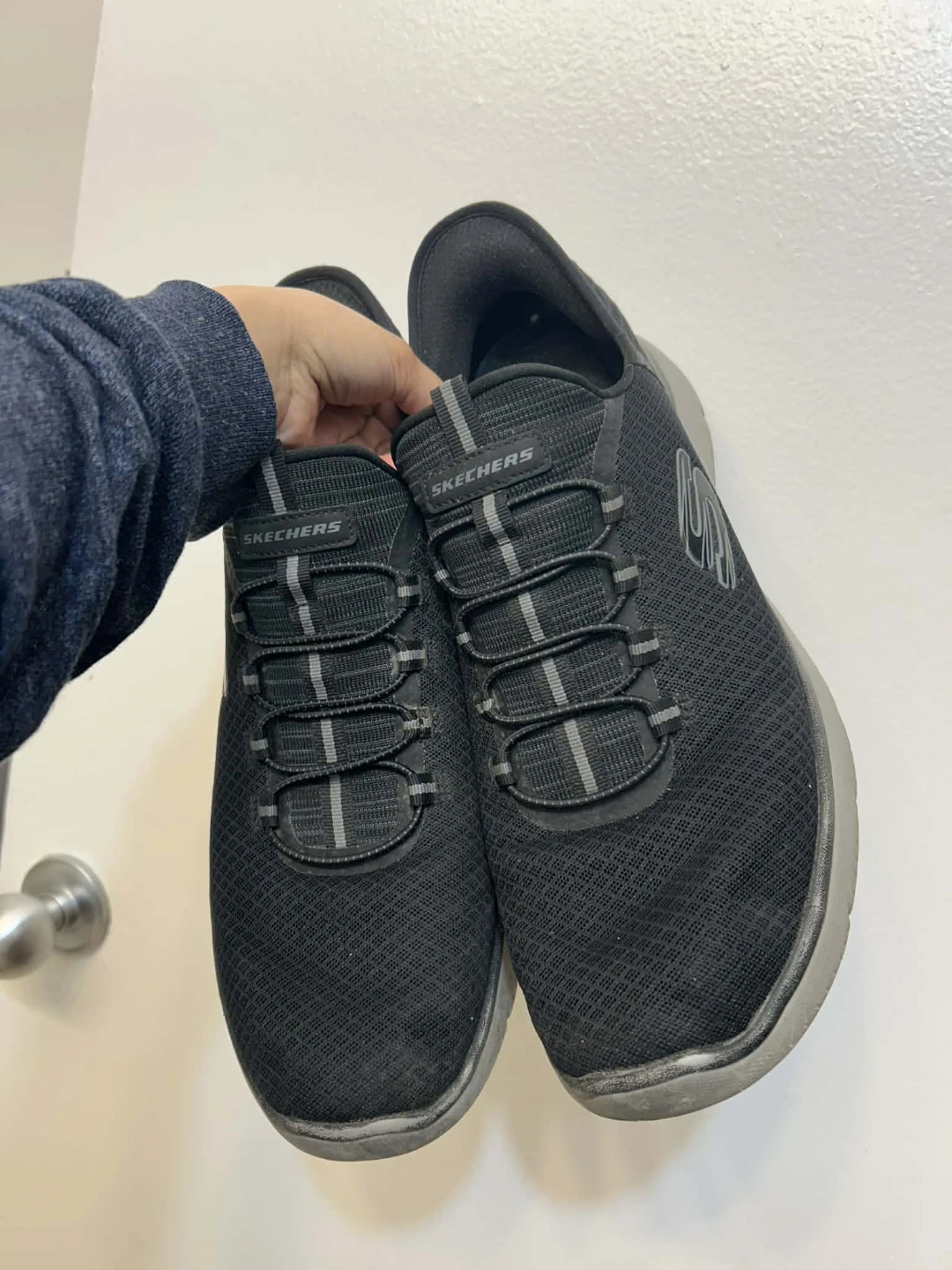 Skechers Slip-Ins Black Men's Shoes Size 13 - photo 2