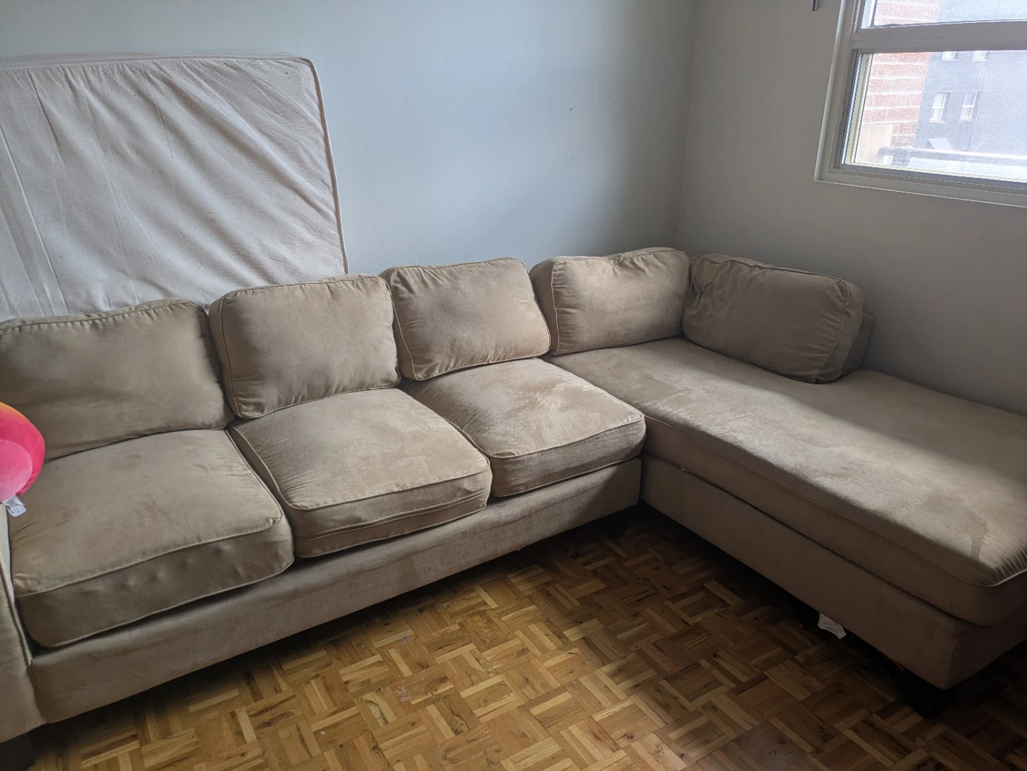 Light Beige Sectional Sofa