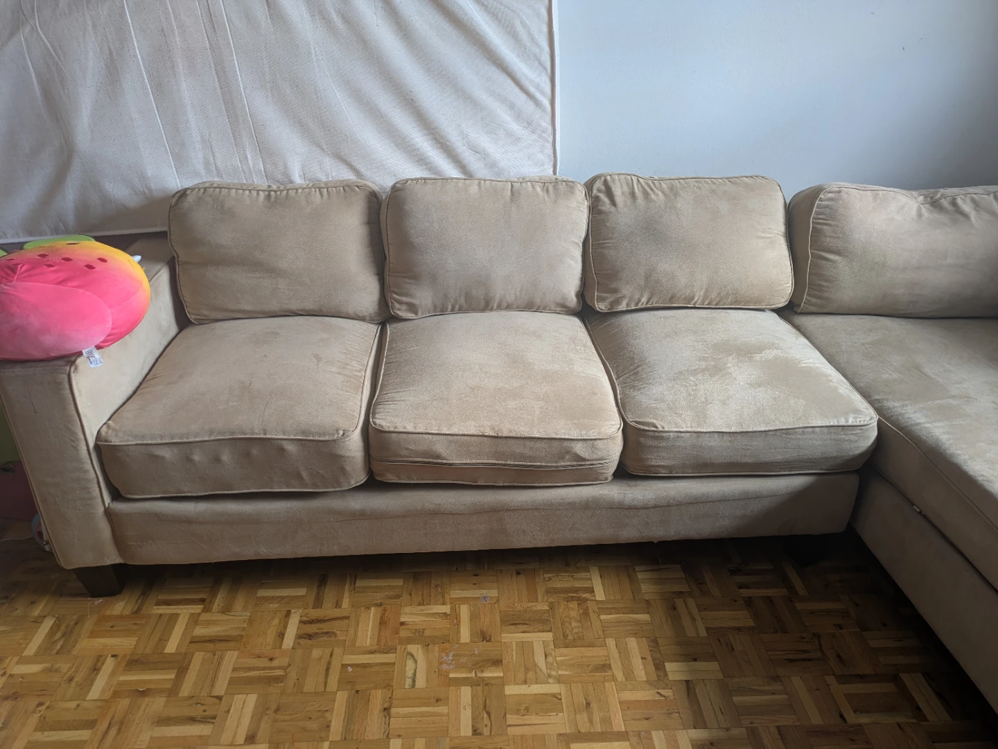 Light Beige Sectional Sofa - photo 2