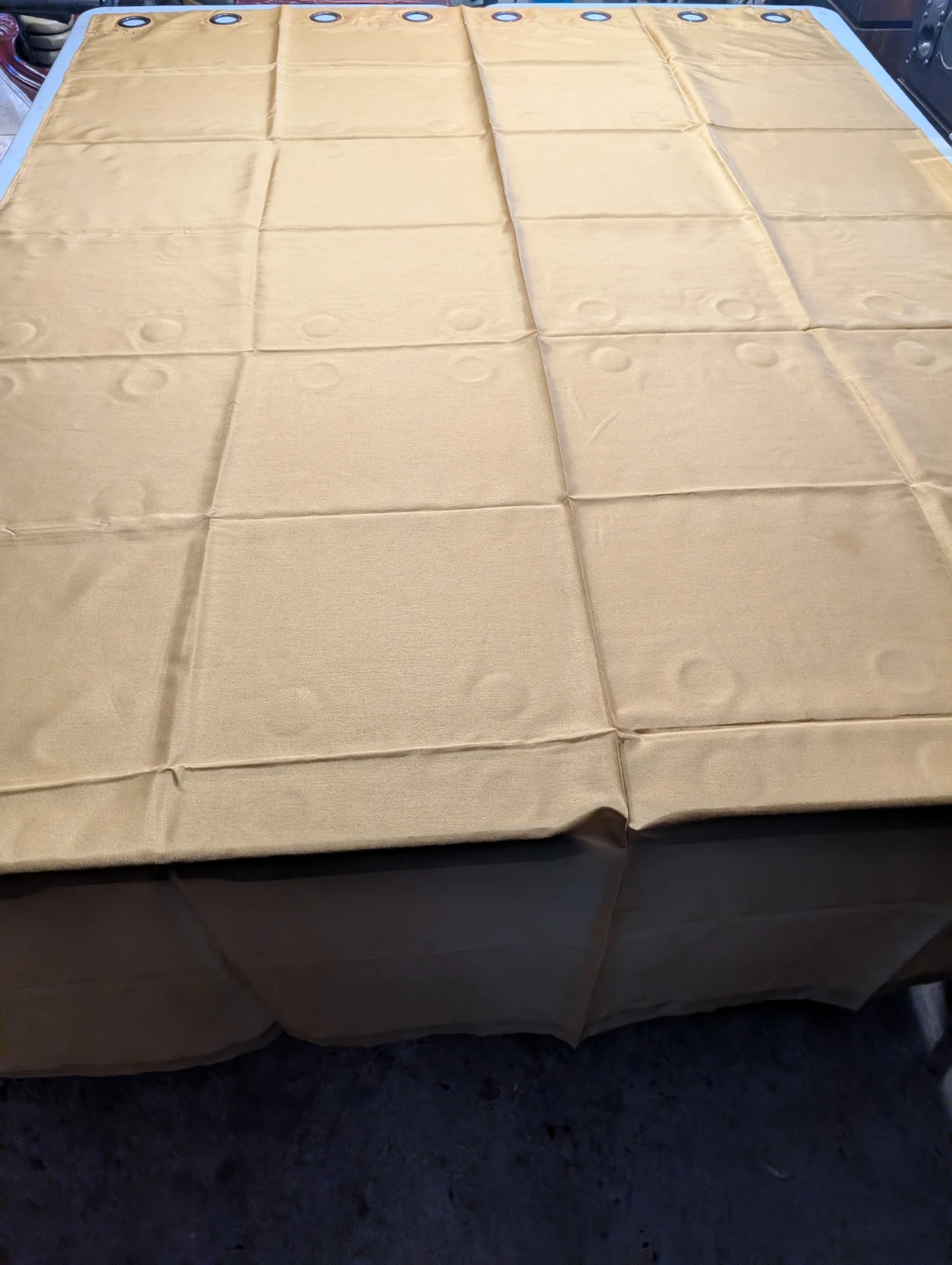 Tan Grommet Top Curtains