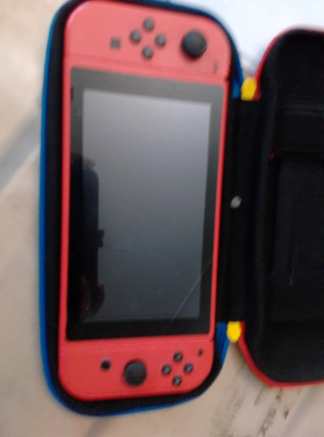 Nintendo Switch Red Edition with Carrying Case and Accessories - photo 2