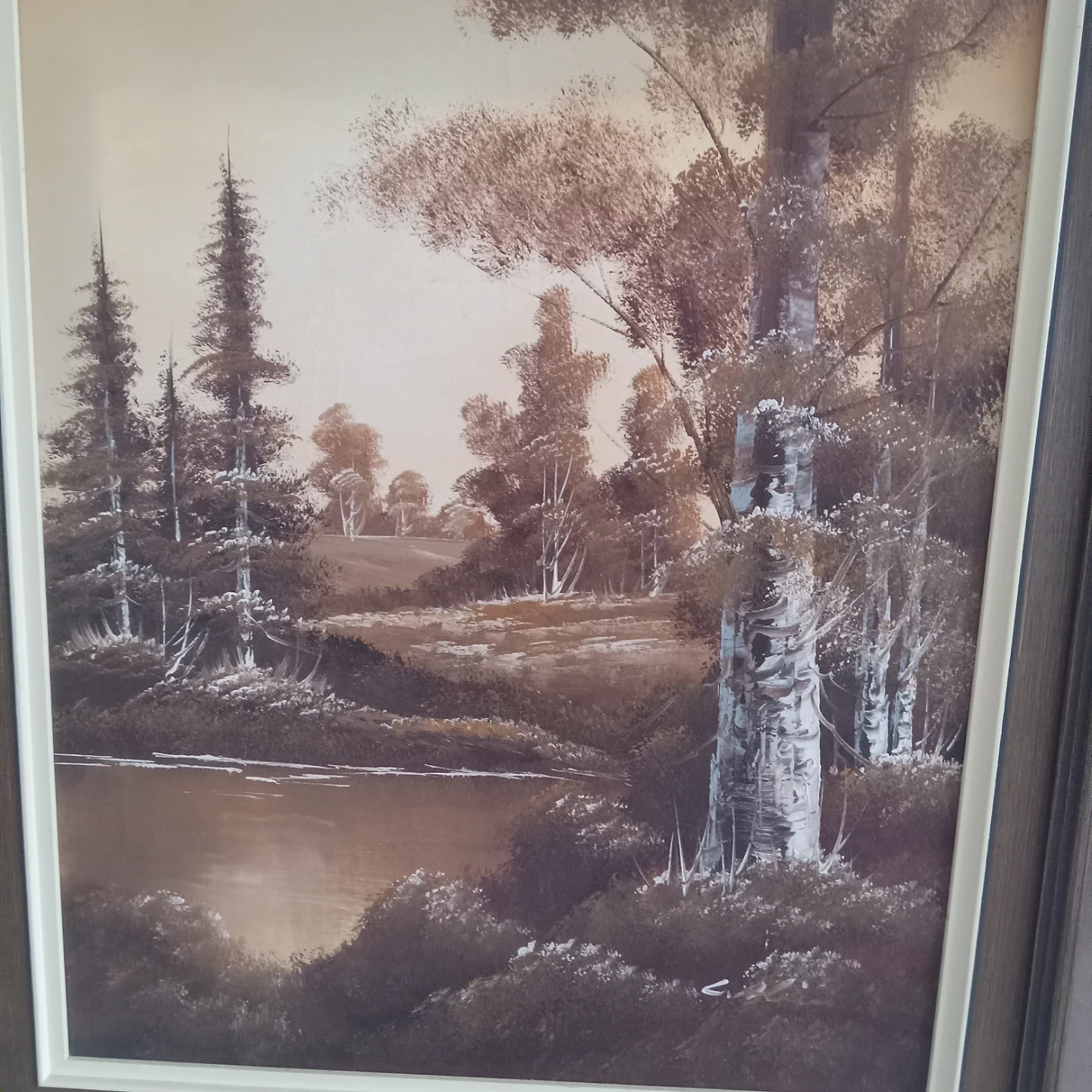 Signed Framed Oil on Canvas Painting  26 x 30 - photo 5