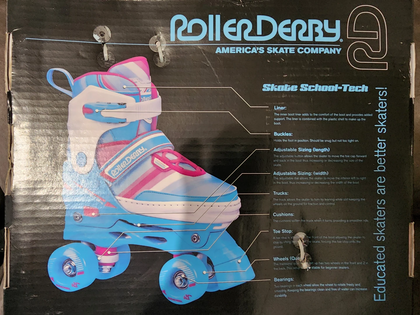Patins à roues alignées Roller Derby ajustables 3-6 - photo 2