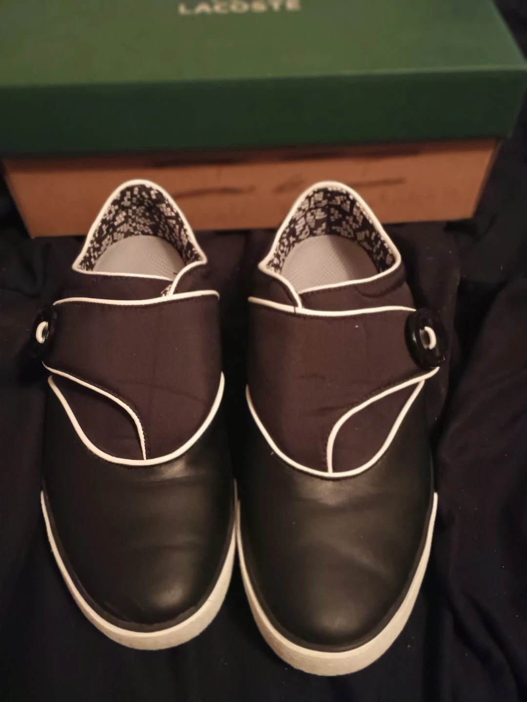 Lacoste Black Women's Shoes with White Trim - photo 2