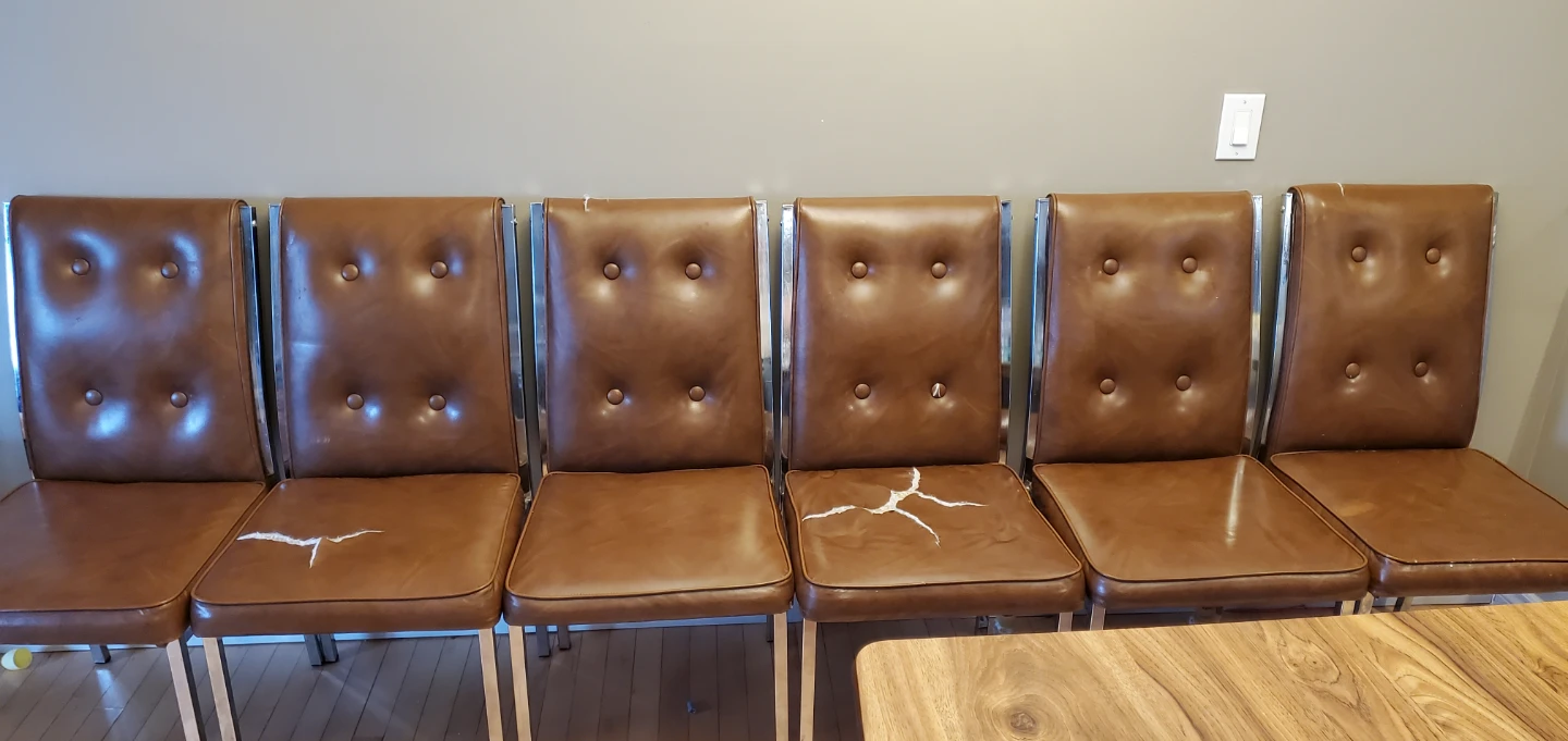 Retro Dining Set with 6 Chairs - photo 4