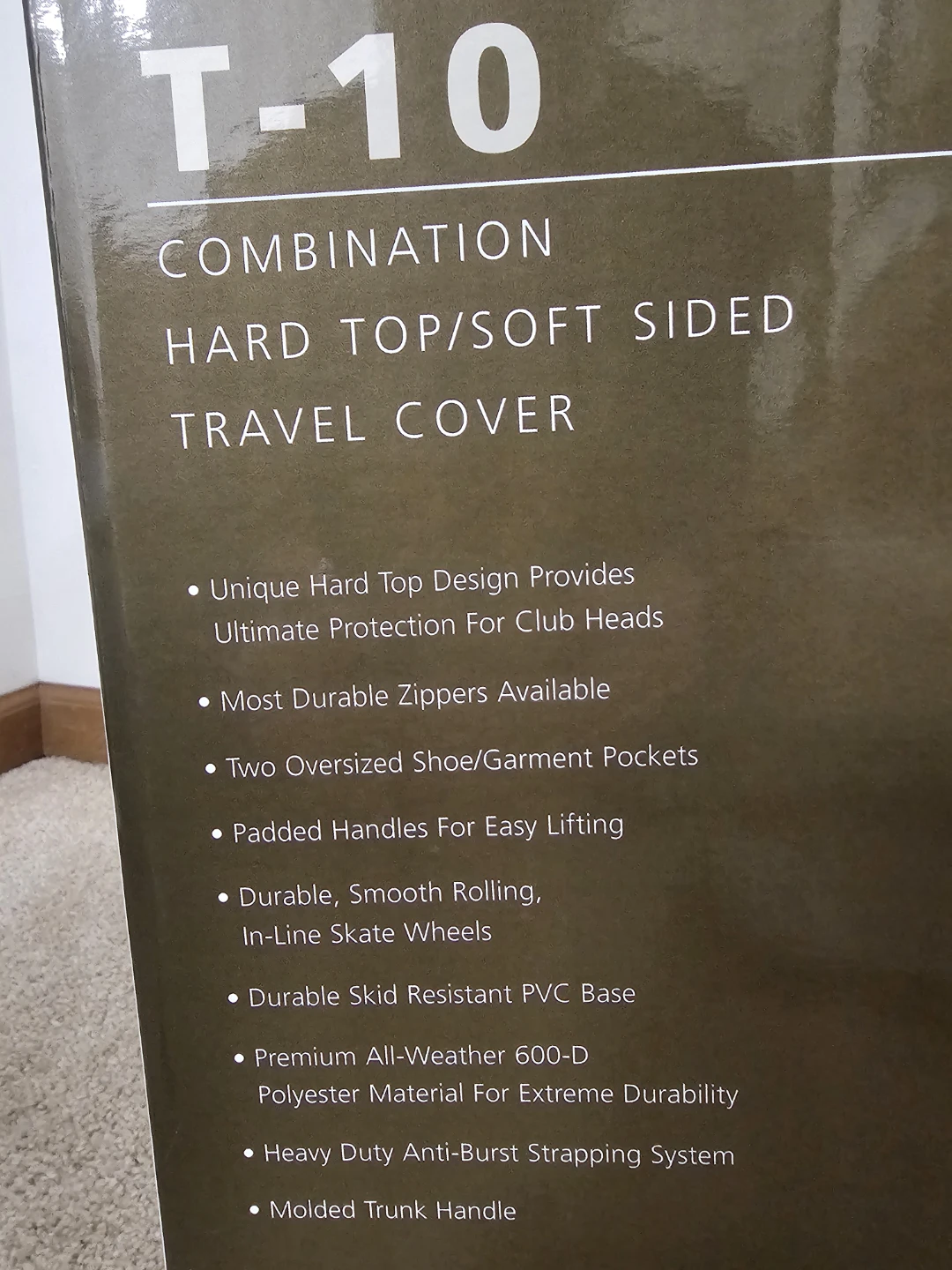 BagBoy T-10 Combination Hardtop/Soft Sided Golf Travel Bag - photo 3