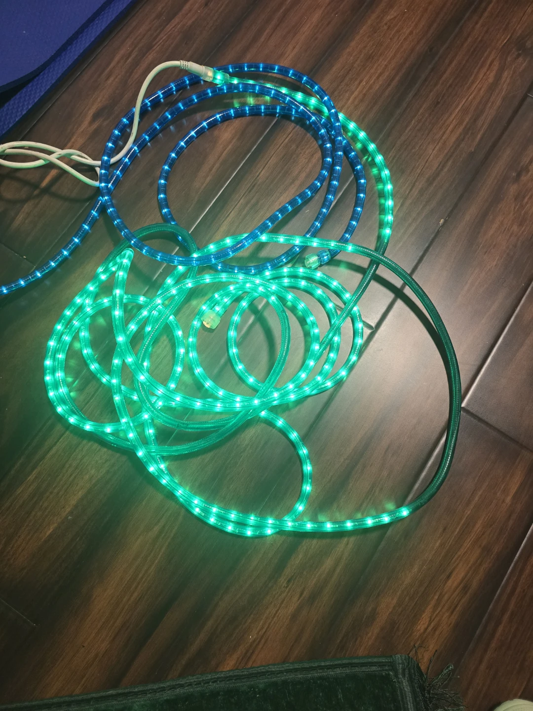Blue and Green Rope Lights