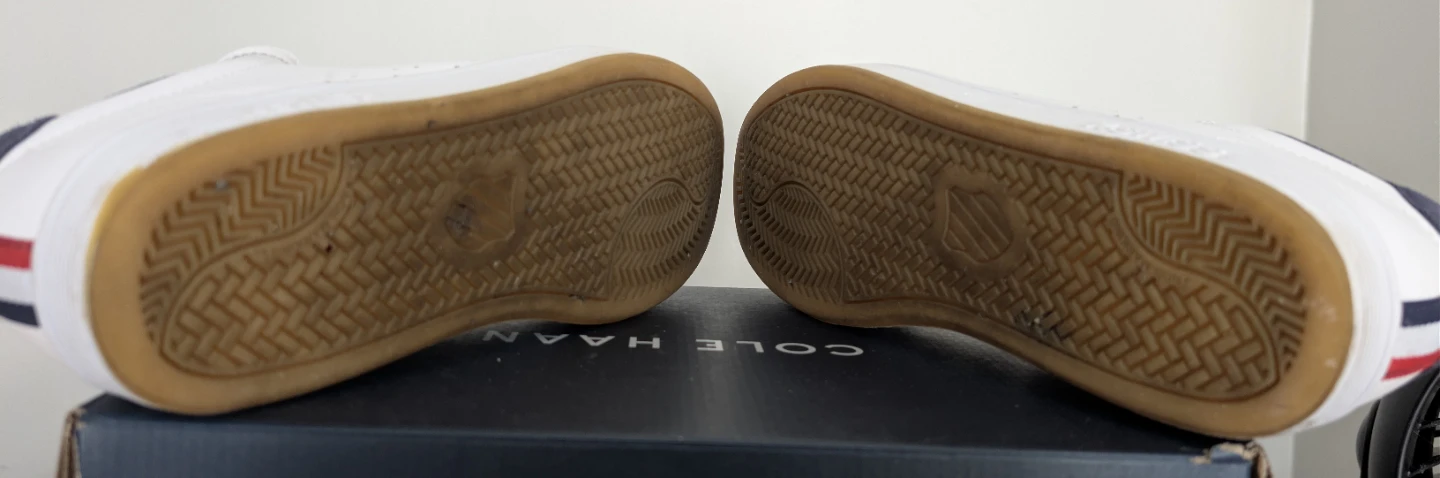 K-Swiss White Perforated Leather Sneakers - photo 4