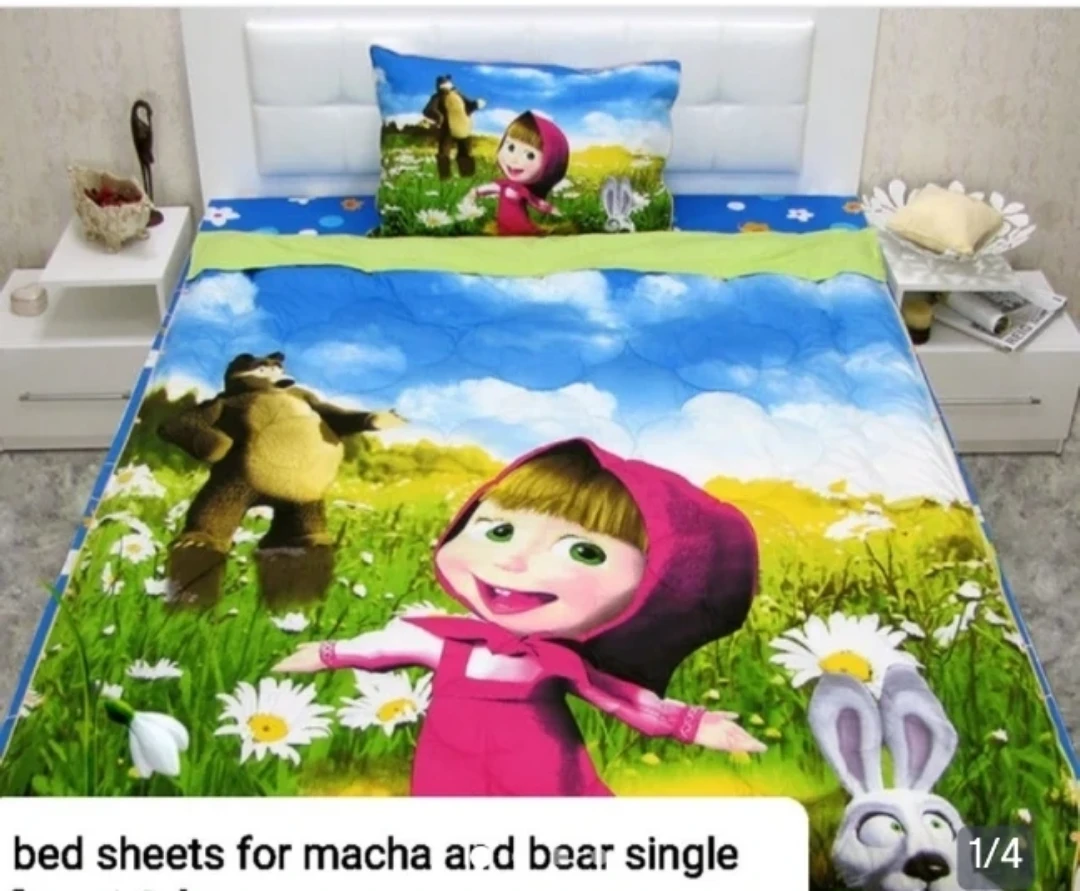 Masha and the Bear Single Bed Sheet Set