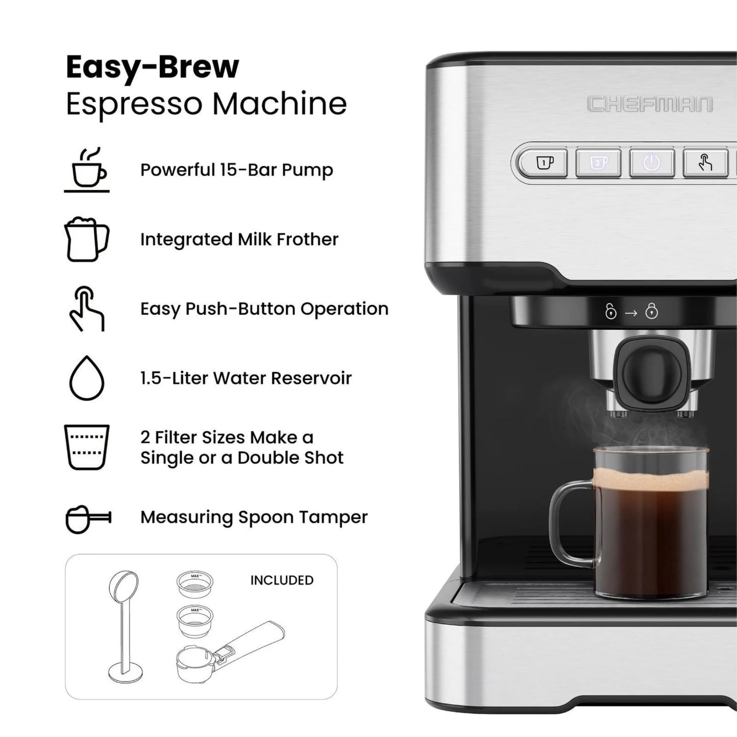 Chefman Easy-Brew Espresso Machine - photo 4