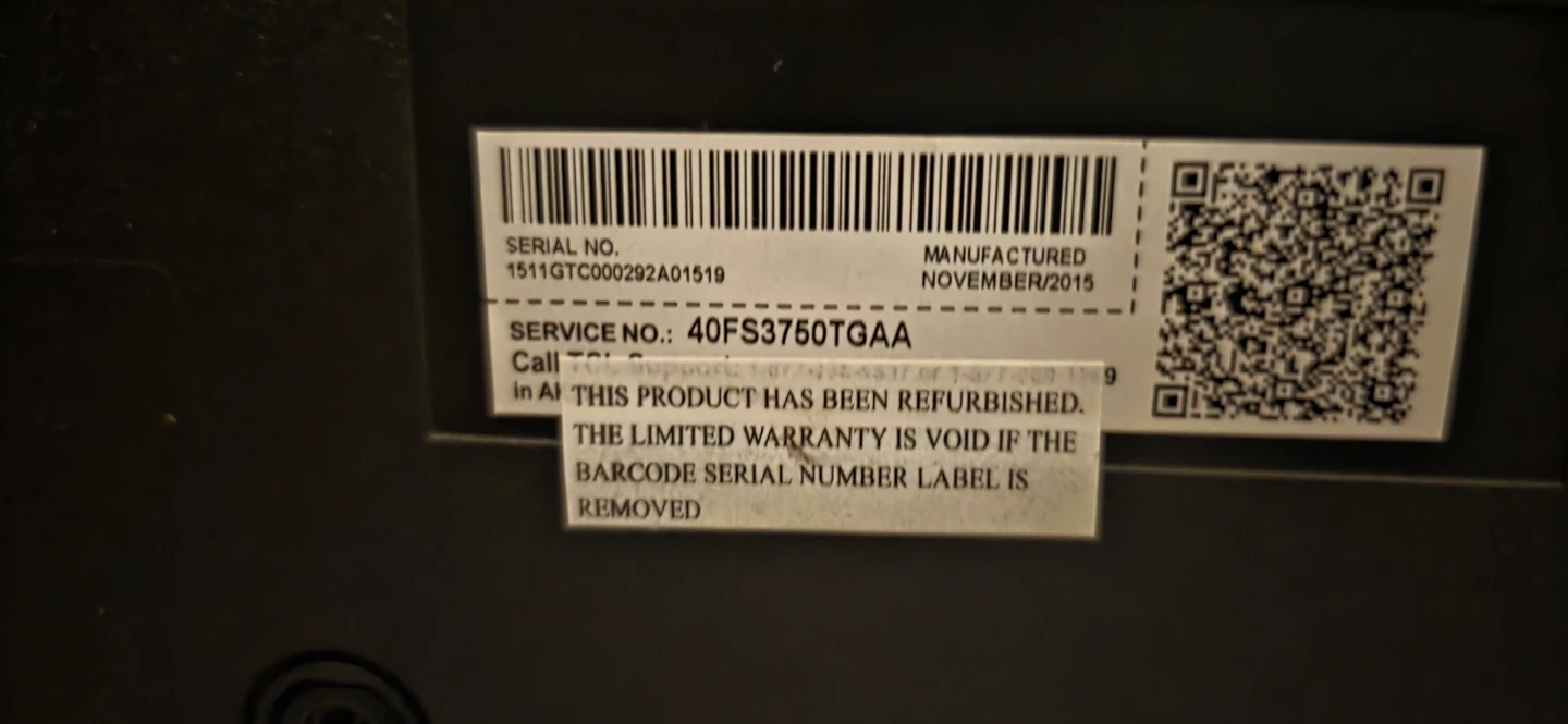 TCL 40" Roku TV - free to pickup - photo 2