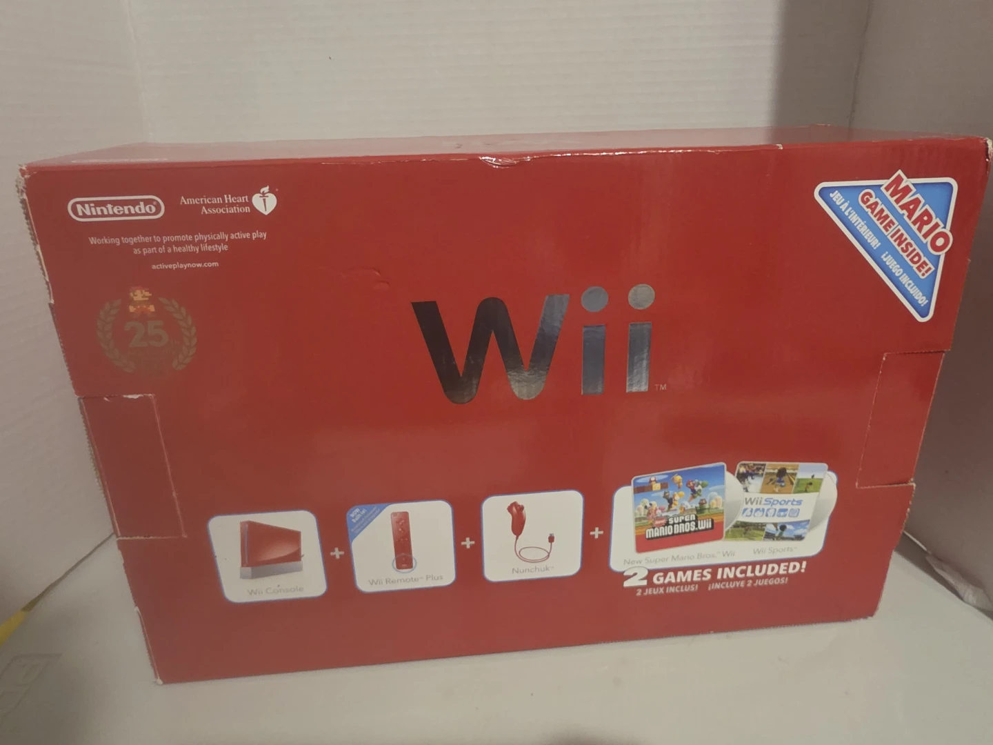 Nintendo Wii Red Edition Console Bundle with Games - photo 2