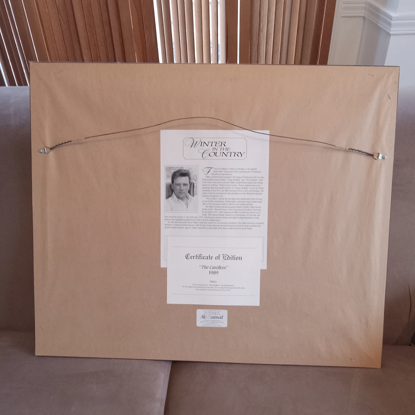 Walter Campbell "The Carollers" Limited Edition Print - photo 3