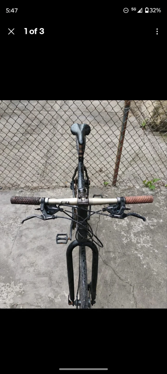 Black Hybrid Bicycle