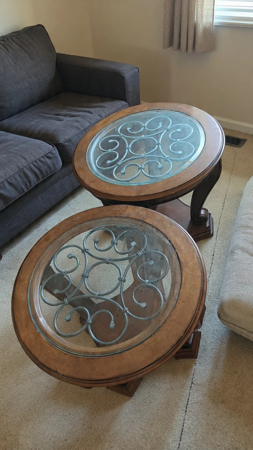 Round End Tables - Set of 2