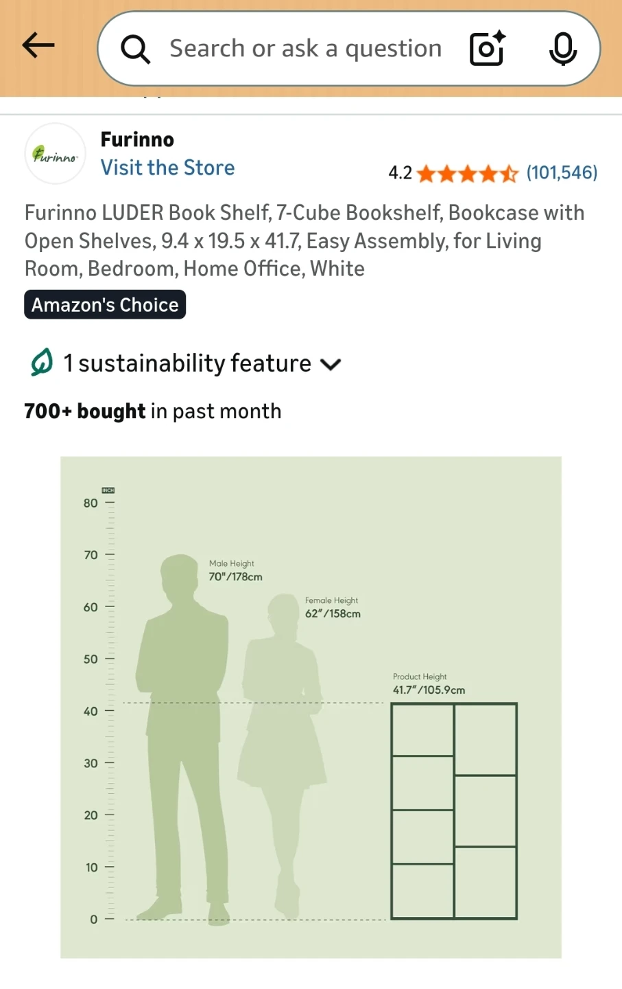 7-Cube Bookshelf - White - photo 3