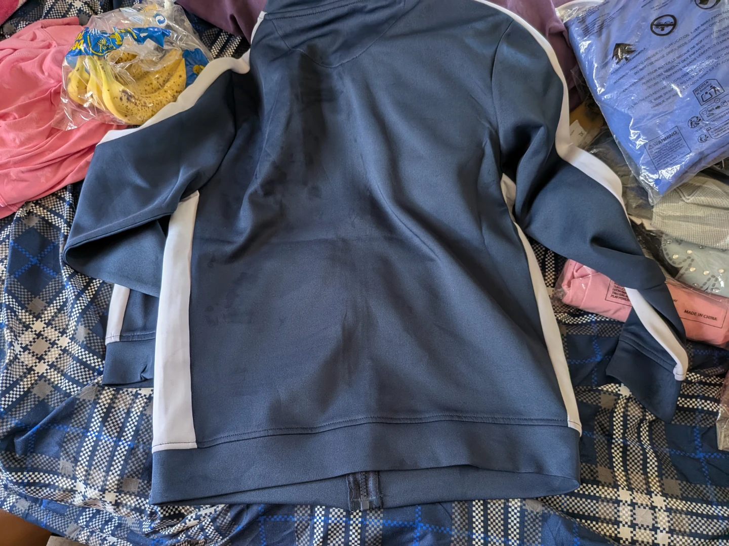 Rebel Minds Track Jacket - Navy/White - Size S - photo 3