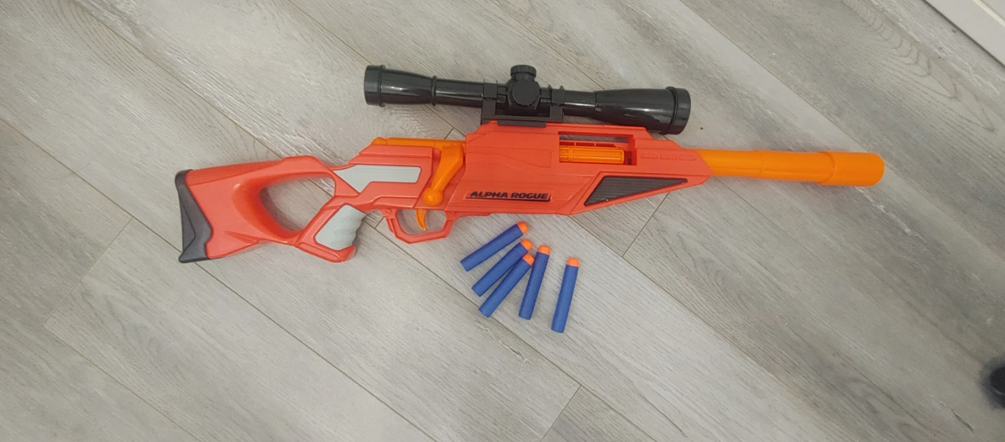 Alpha Rogue Toy Rifle with Scope and Darts