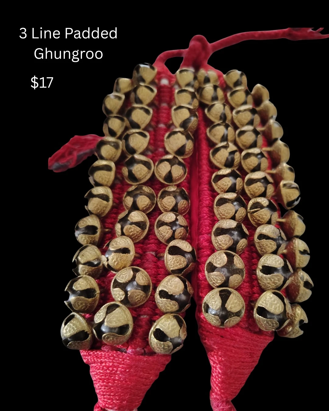 3 Line Padded Ghungroo