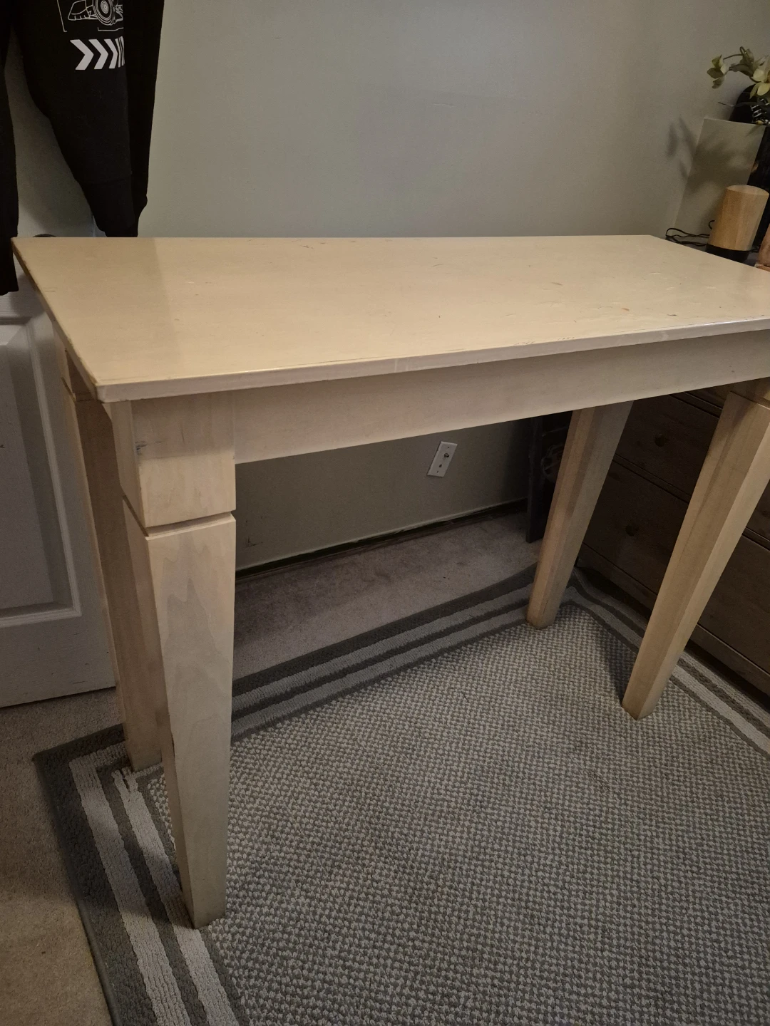 Light Wood Console Table - photo 2