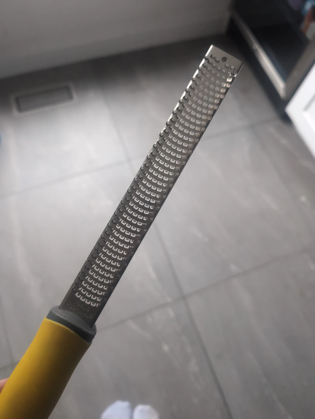 Microplane Grater with Yellow Handle