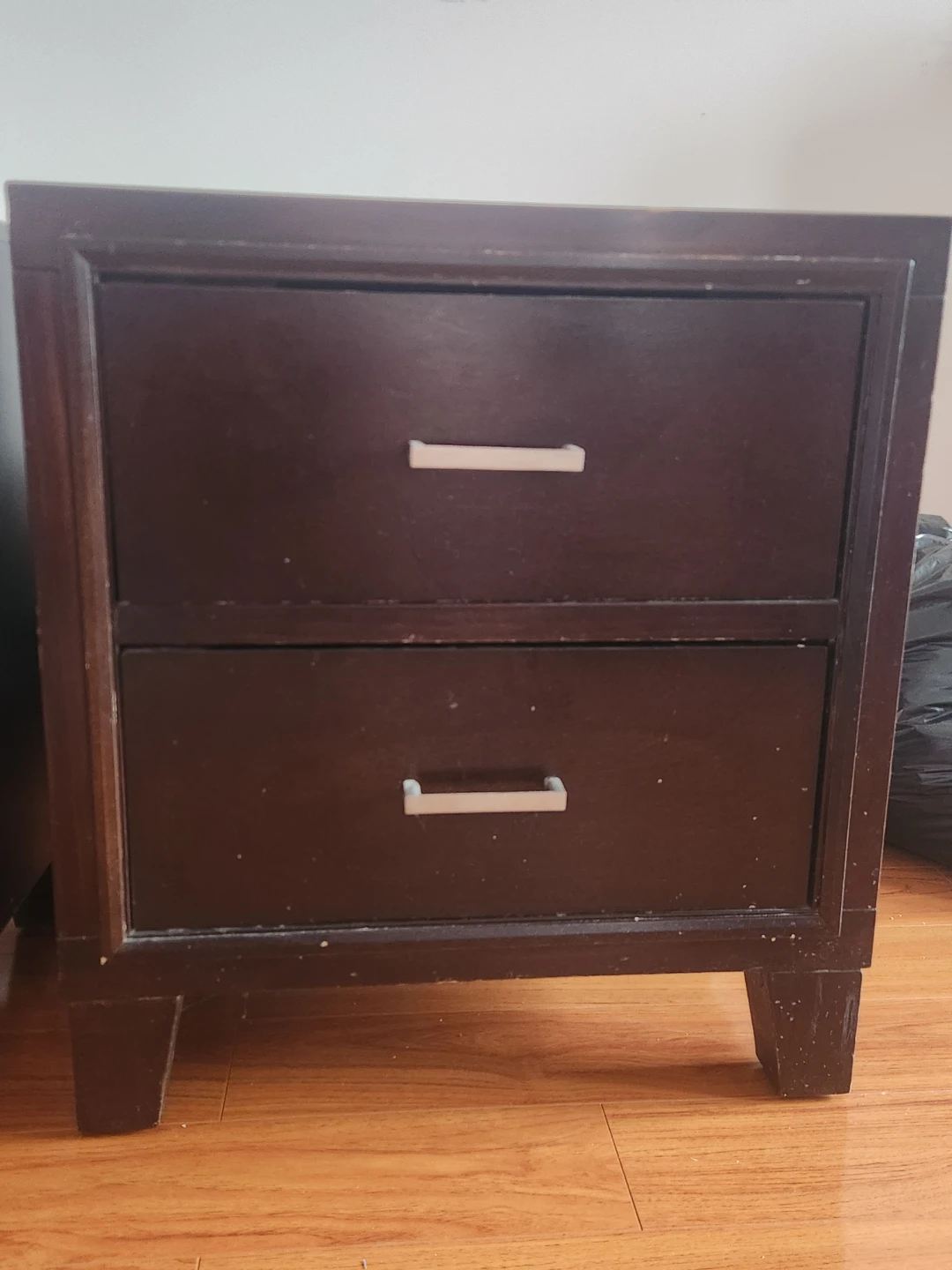 $70...Dark Brown 2-Drawer Nightstand - photo 2