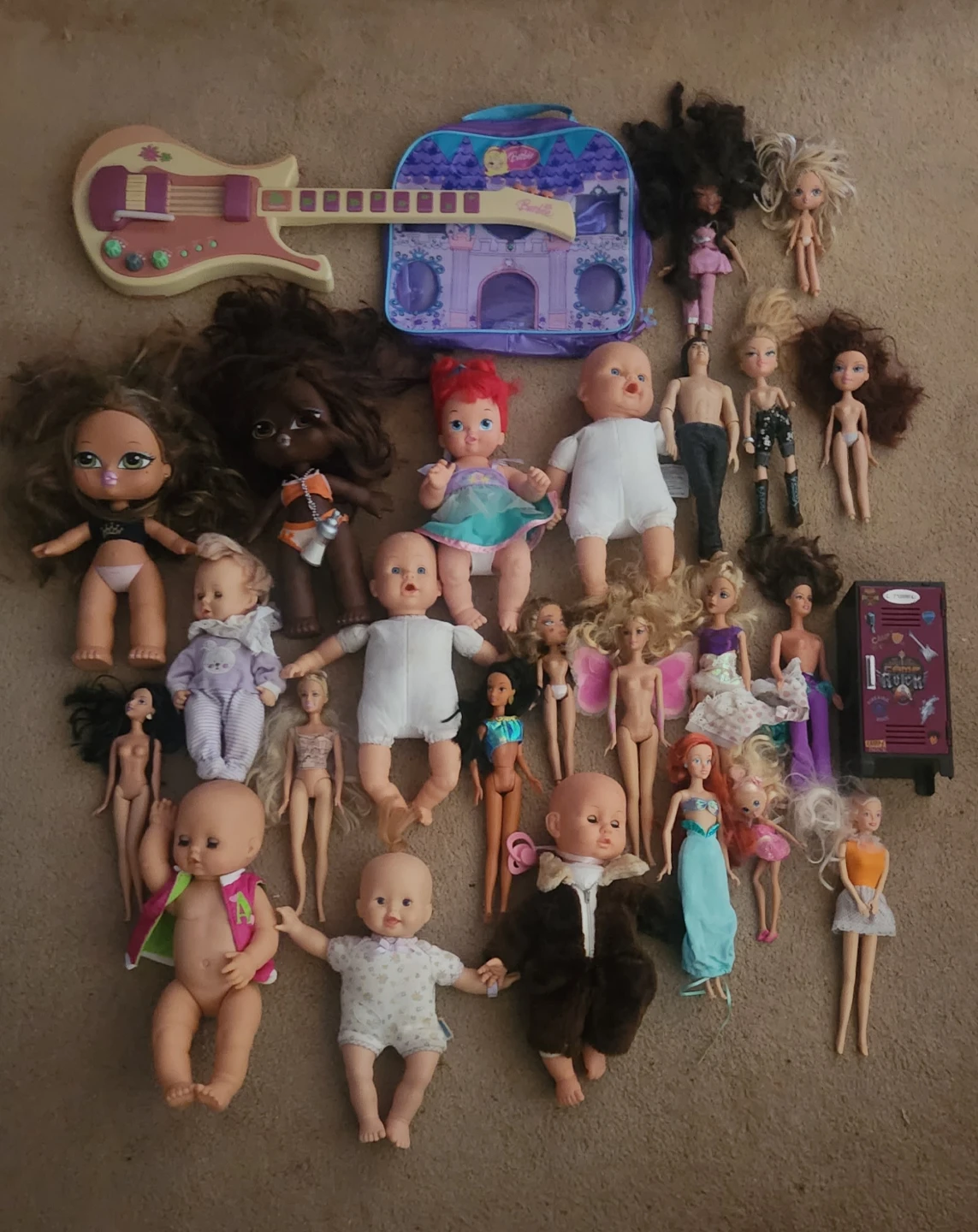 Assorted Dolls and Toys Bundle