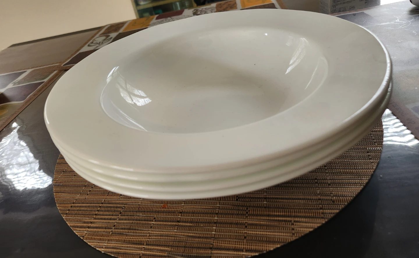 4 Corelle Wide Rim Entree Bowl, Pasta Plate Bowl - photo 2