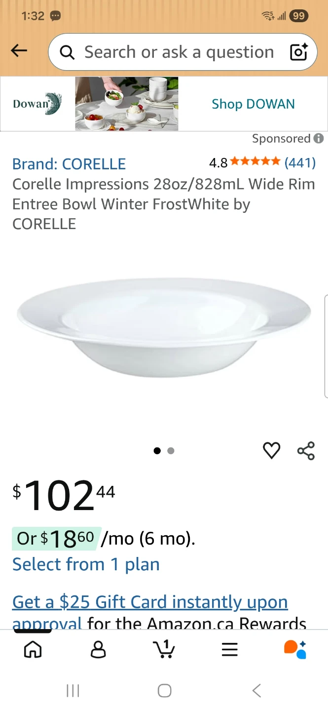 4 Corelle Wide Rim Entree Bowl, Pasta Plate Bowl - photo 3