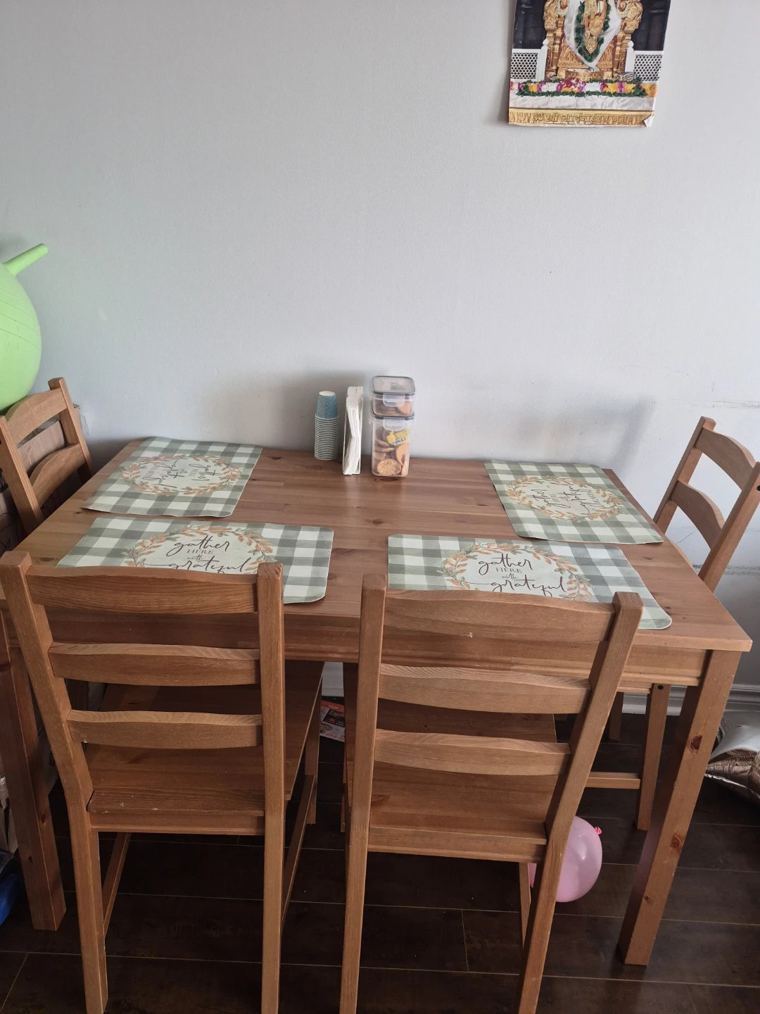 IKEA Dining Table and Chairs Set - photo 2