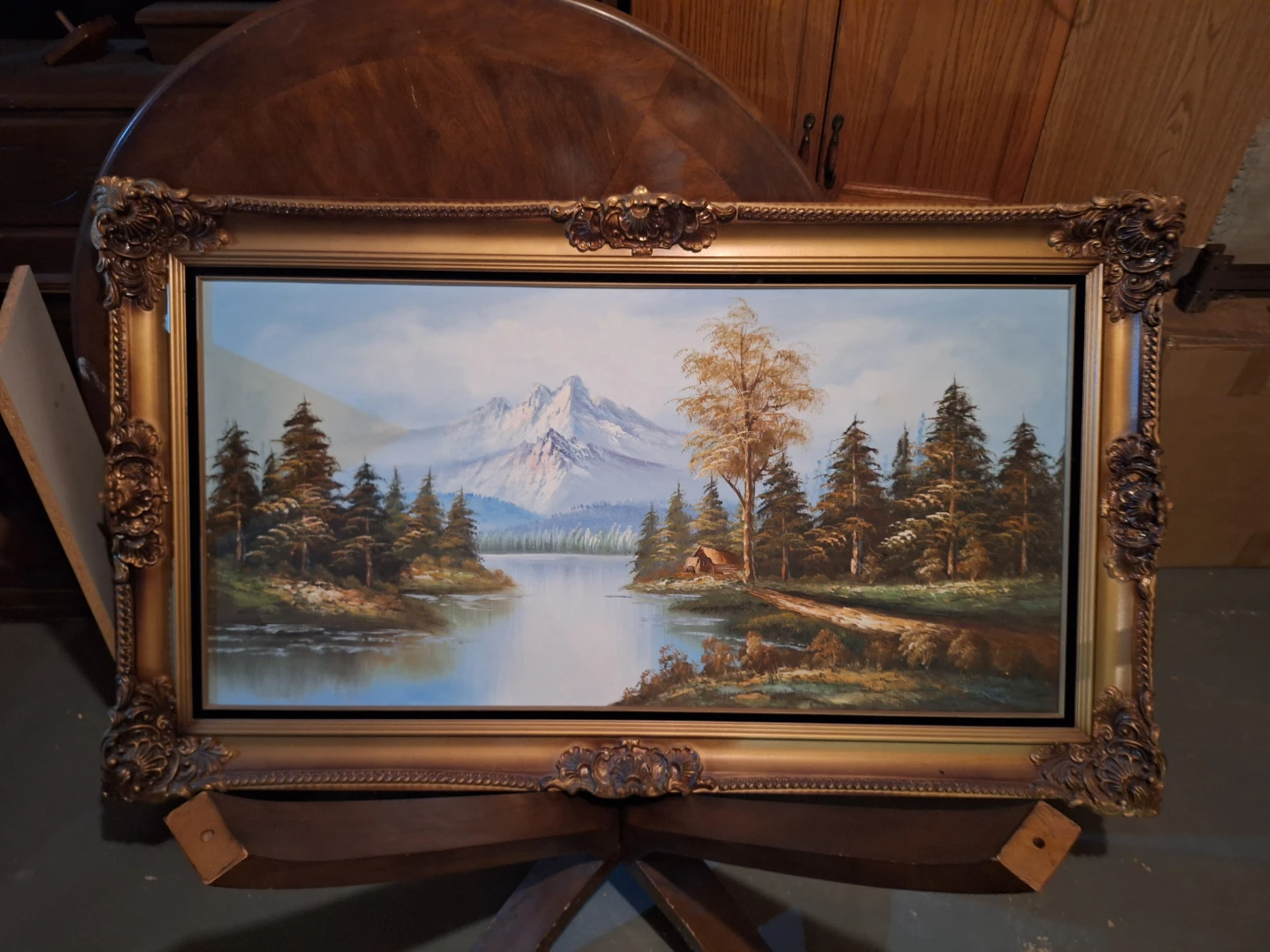 Framed Landscape Oil Painting