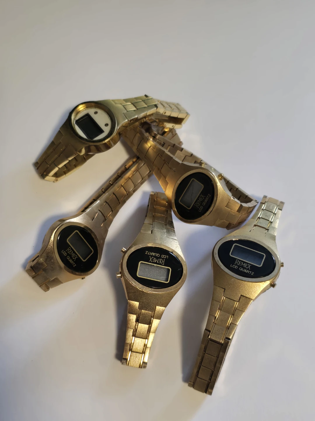 Lot of 5 Remex LED watches untested. As is for parts or repair
