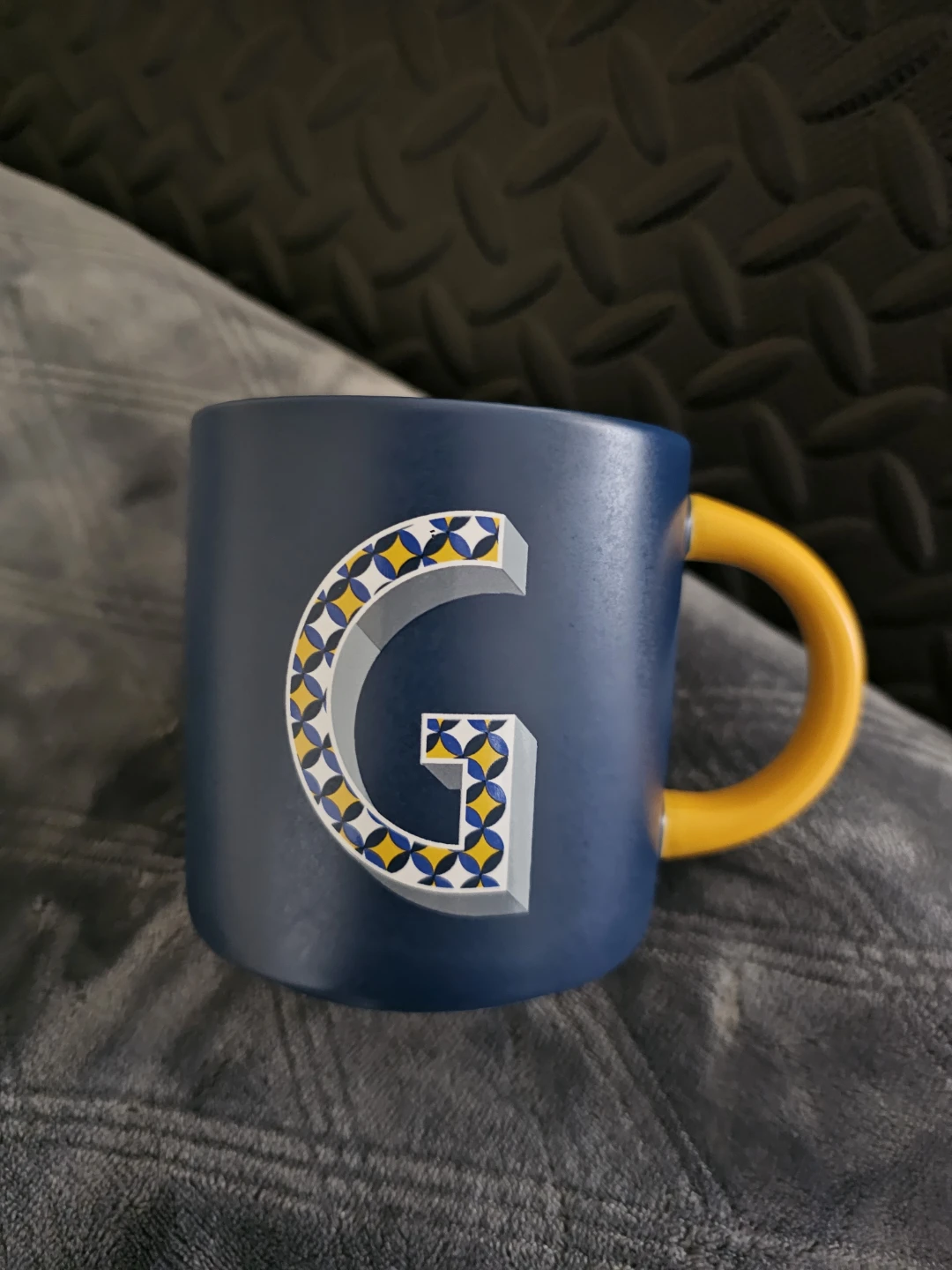 Indigo OUI Monogram "G" Mug ☕️ 🌱