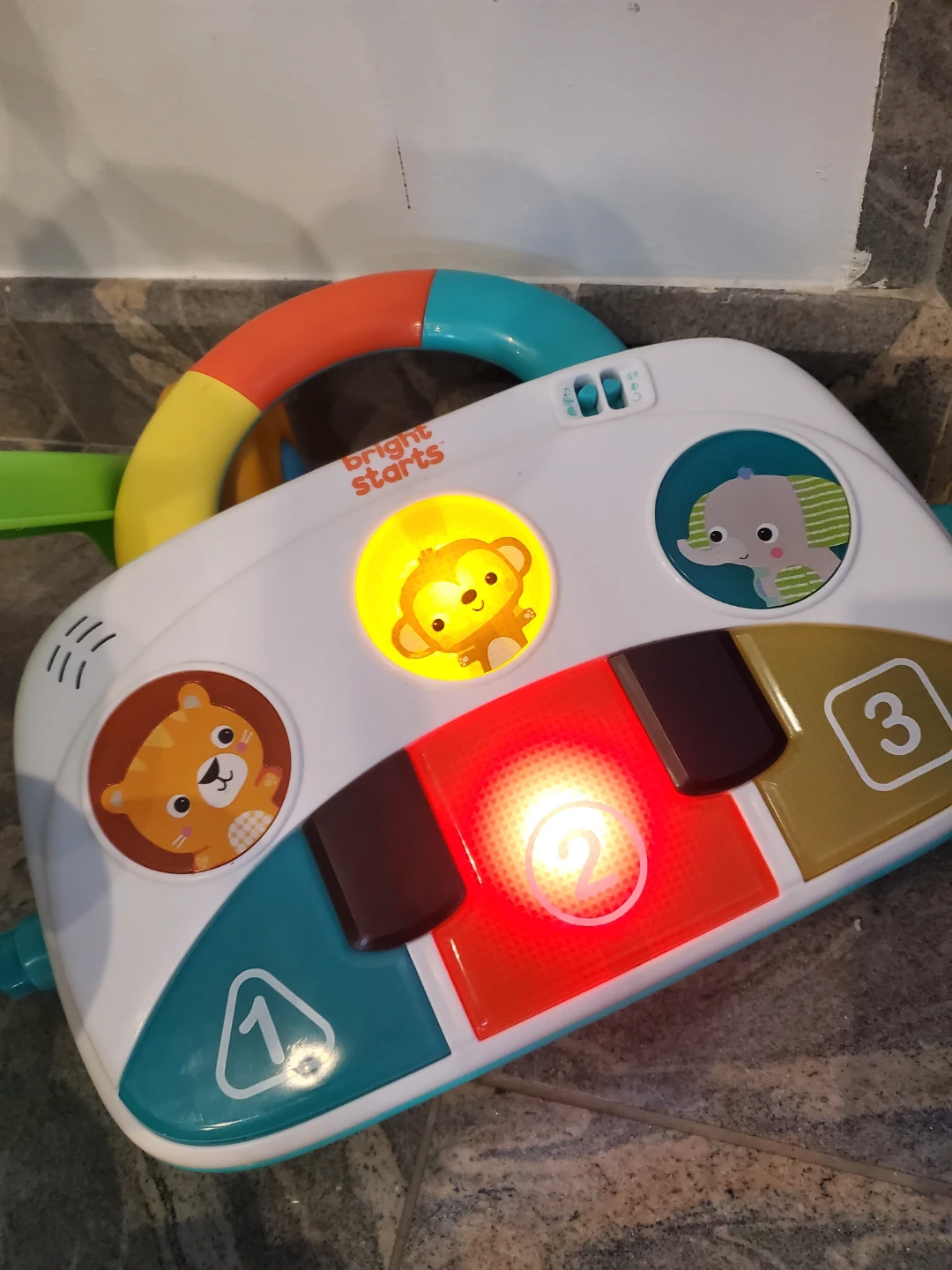 Fisher-Price Zebra Walker with Bright Starts Piano Toy - photo 3