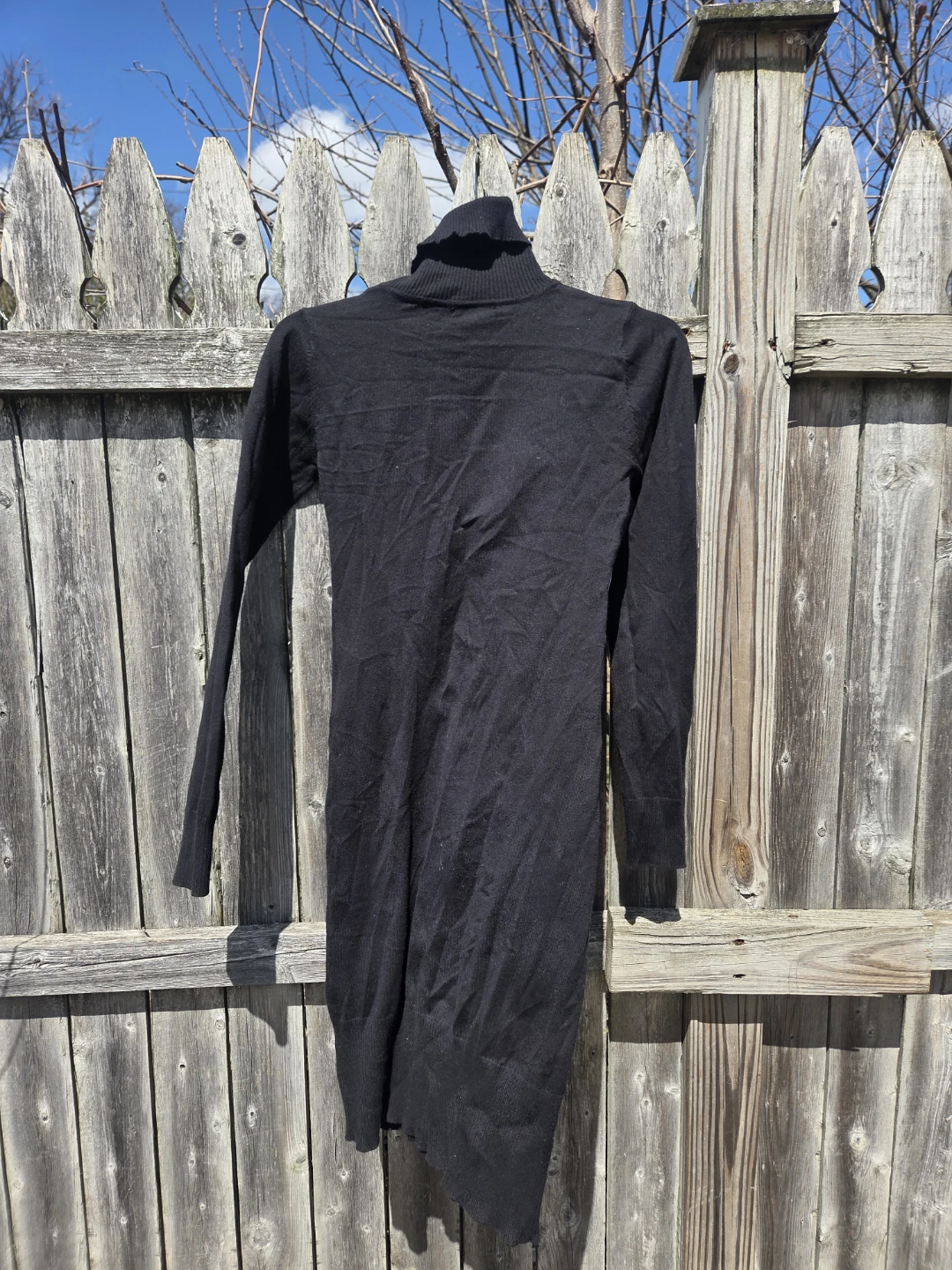 American Attitudes Black Turtleneck Dress - Small - photo 2