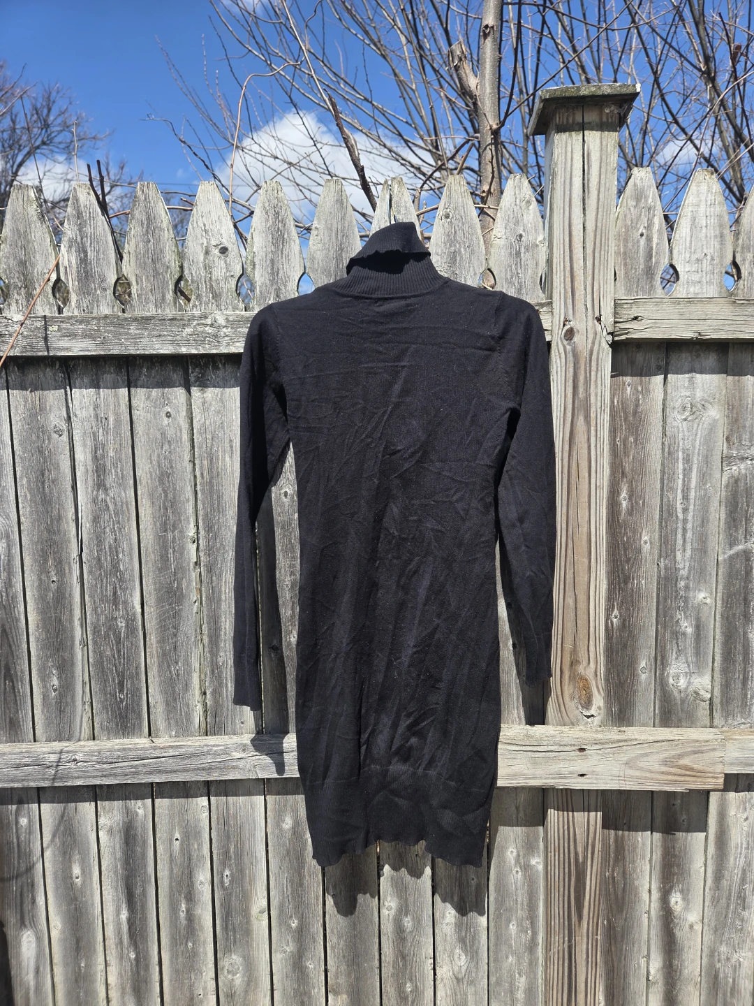American Attitudes Black Turtleneck Dress - Small - photo 3