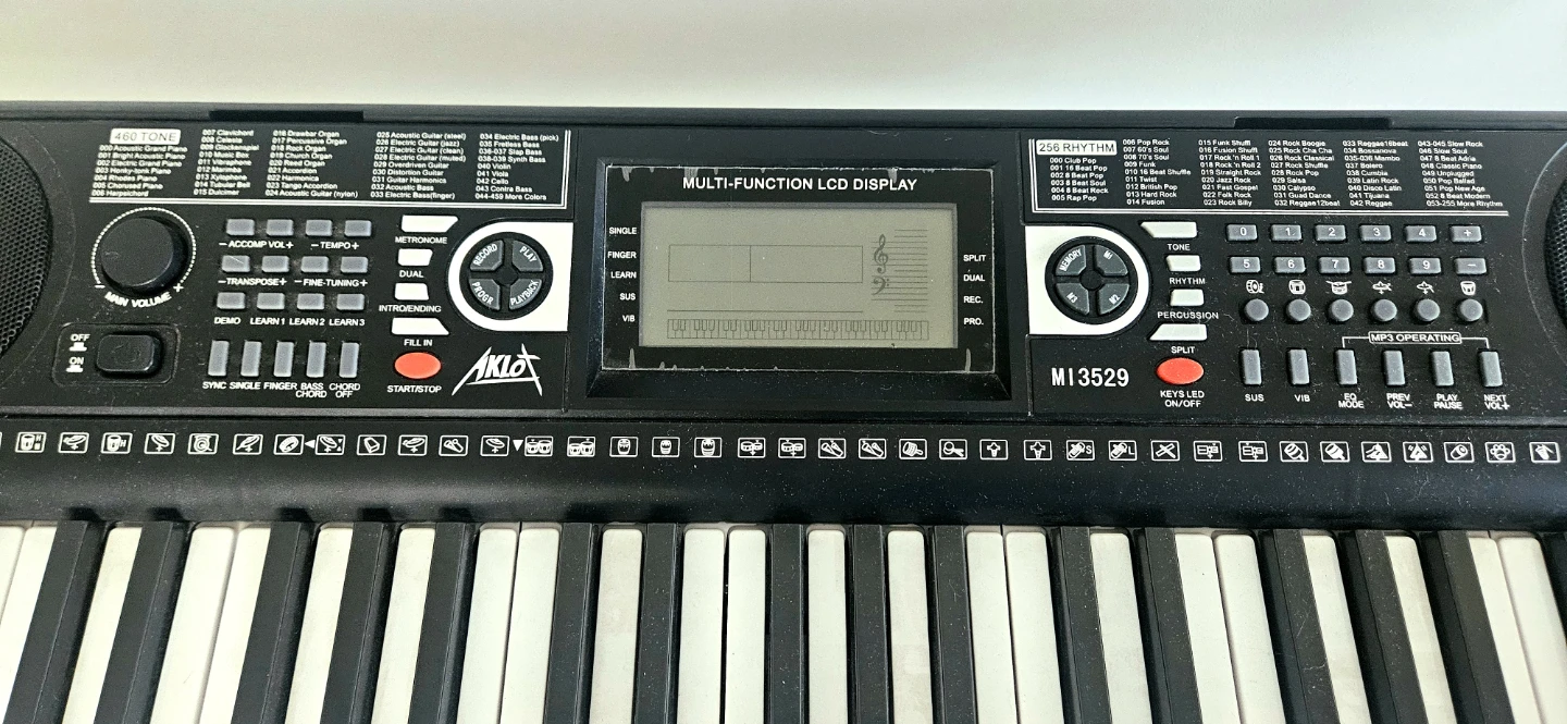 Aklot MI3529 61 Key Electronic Keyboard with Stand - photo 3