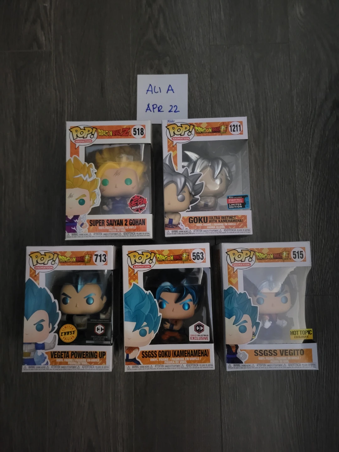 Funko Pop! Dragon Ball Z Figures (Set of 5)