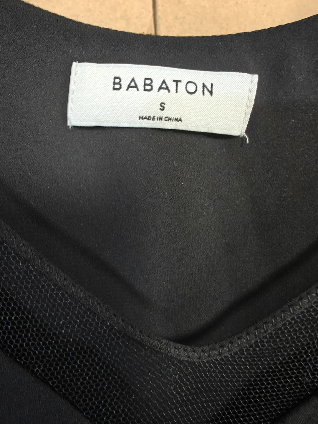 Babaton Black Chiffon Tank Top - photo 2
