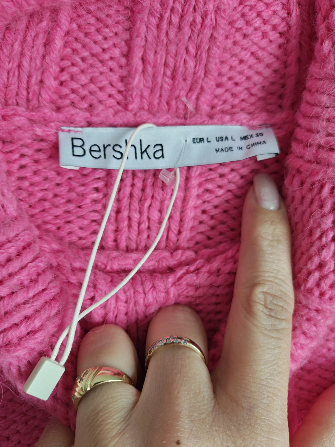 Bershka Pink Cropped Turtleneck Sweater - photo 5