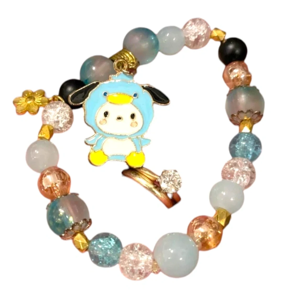 Handcrafted bracelets Hello Kitty,  Pompompurin SANRIO Kawaii - photo 3