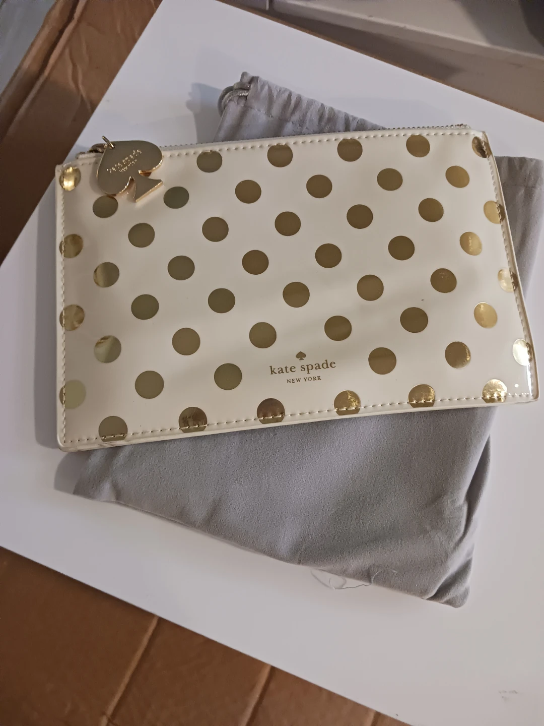 Kate Spade New York Polka Dot Pouch with Pencils & Ruler