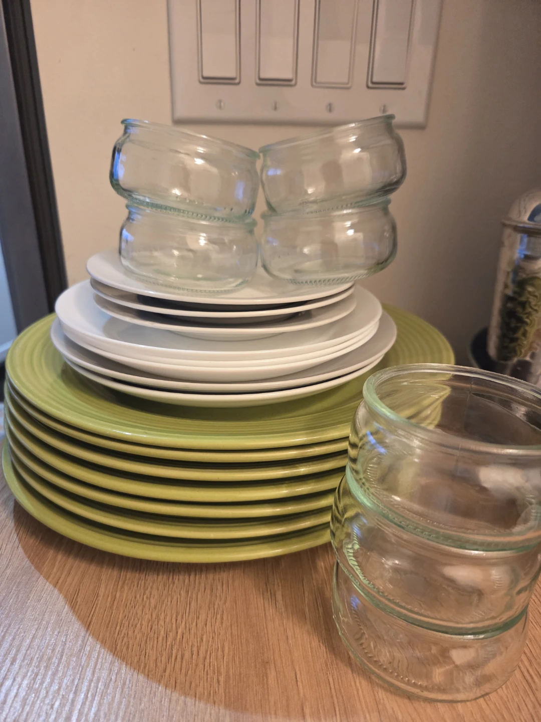 Mix of kitchen plates